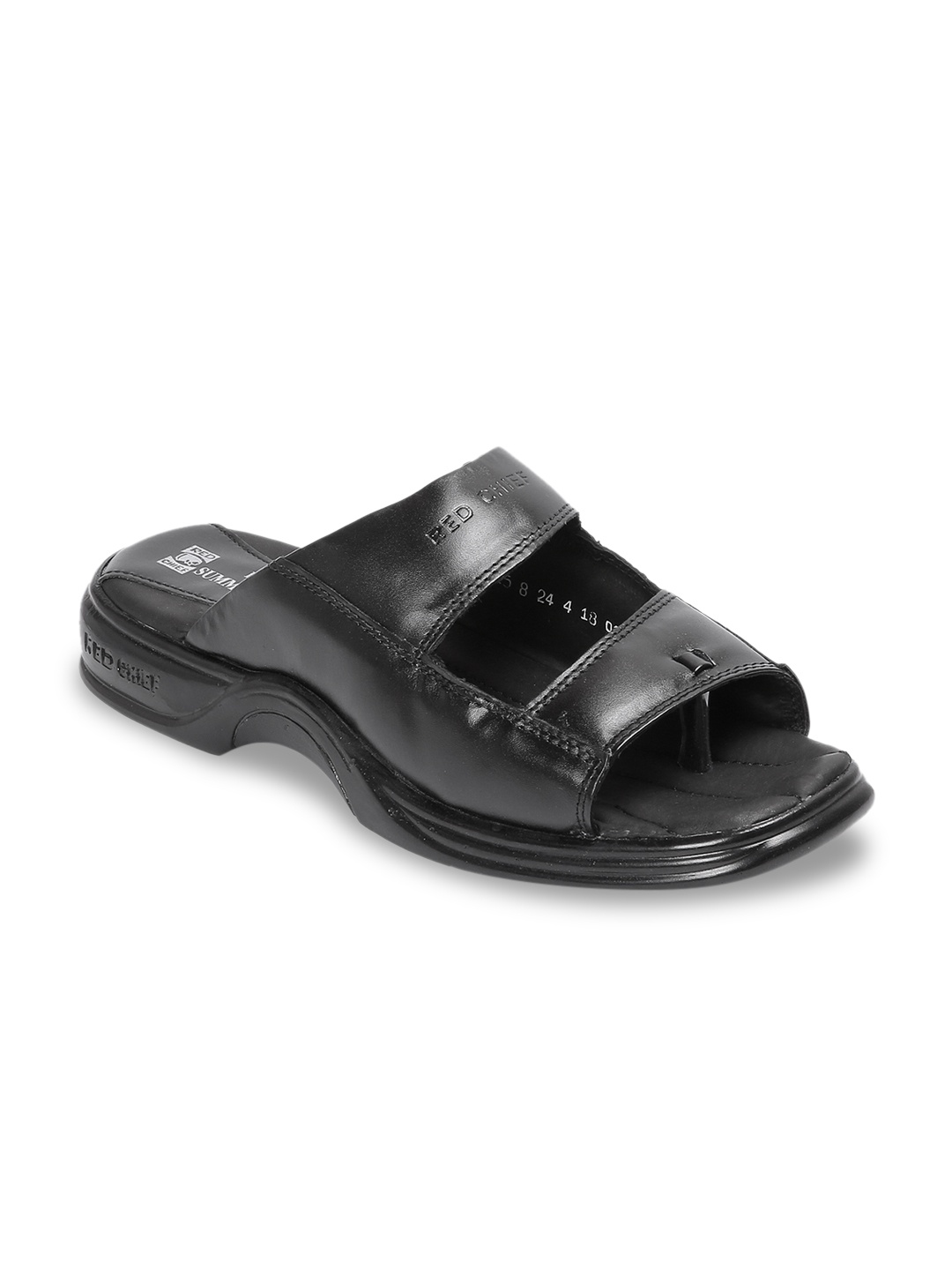 

Red Chief Men Black Comfort Sandals