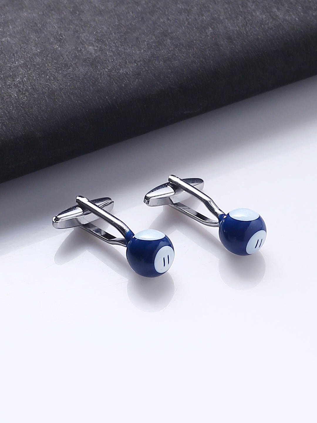 

Tistabene Silver-Toned Round Cufflinks