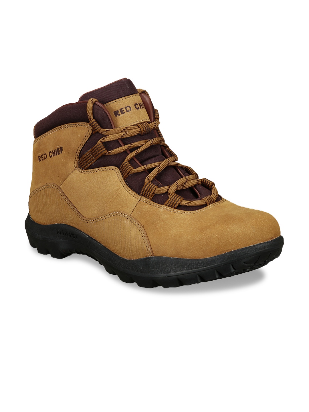 

Red Chief Men Tan Brown Leather Formal Derbys