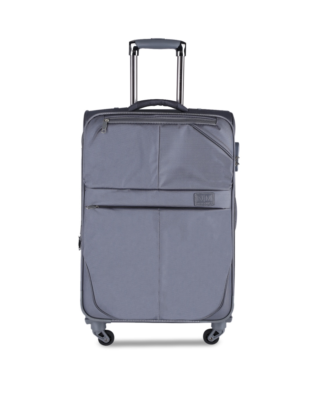 

Nasher Miles Brunei Unisex Grey Solid Cabin Trolley Bag