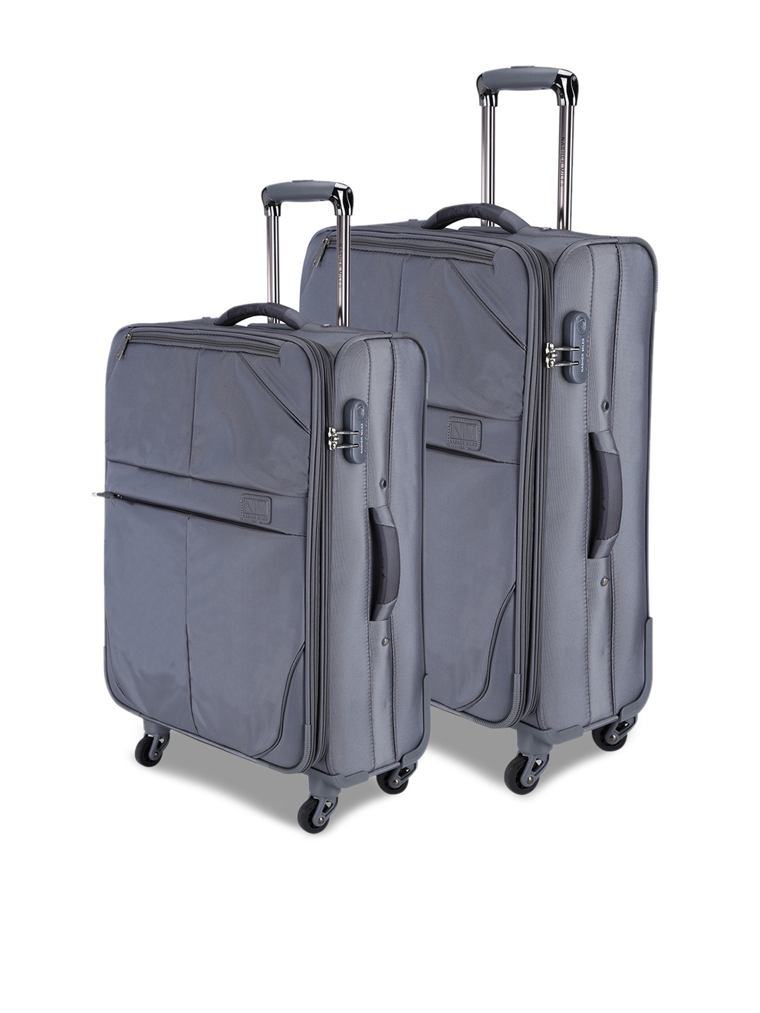 

Nasher Miles Set Of 2 Grey Trolley Bags