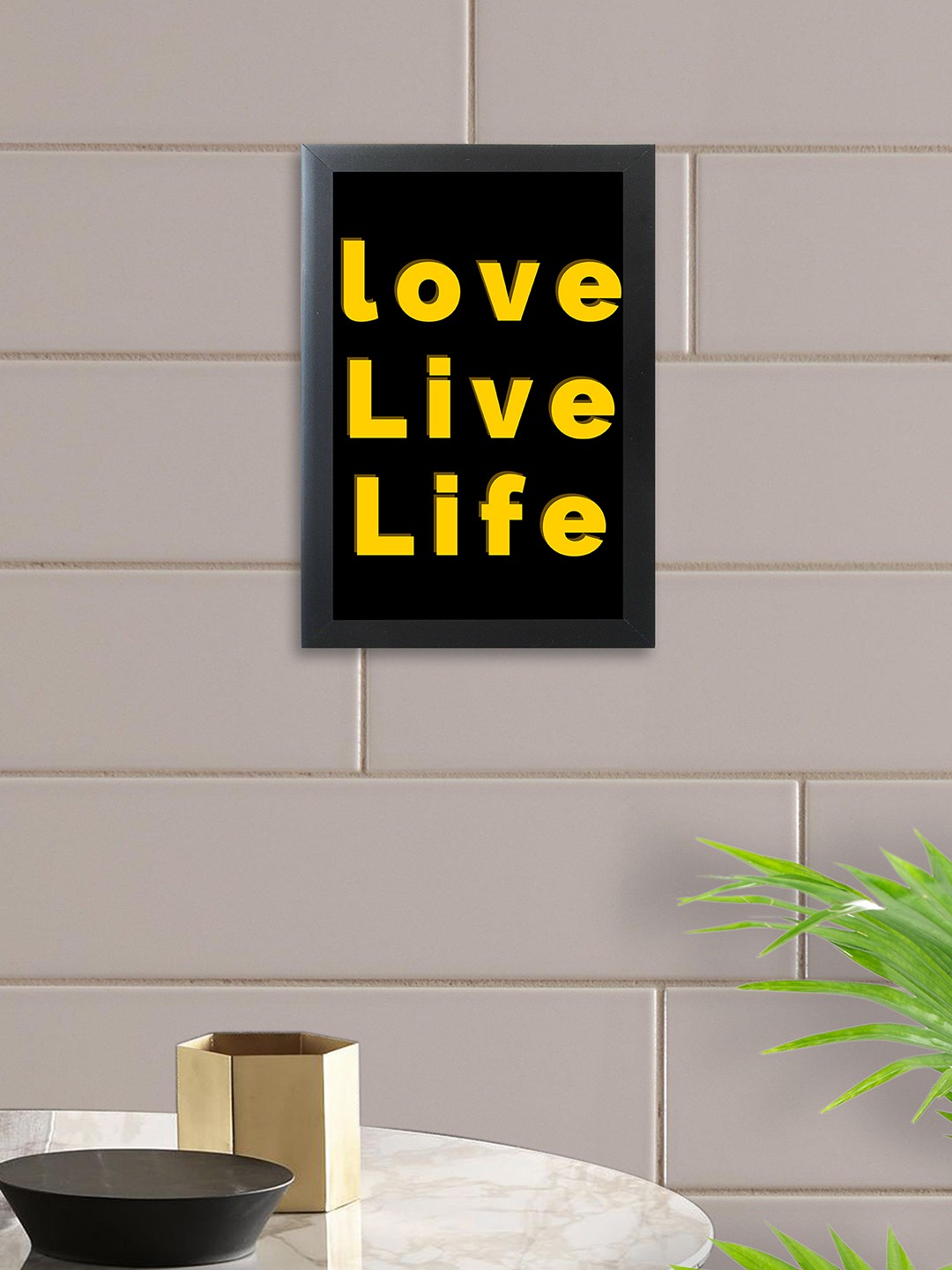 

nest ART Black & Yellow Wall Art