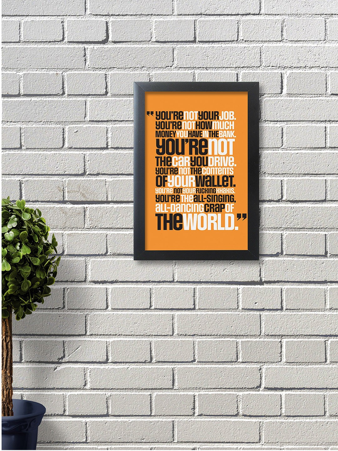 

nest ART Orange & Black Wood Wall Art