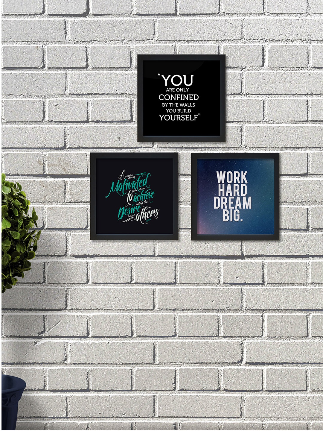 

nest ART Set of 3 Black Wall Art