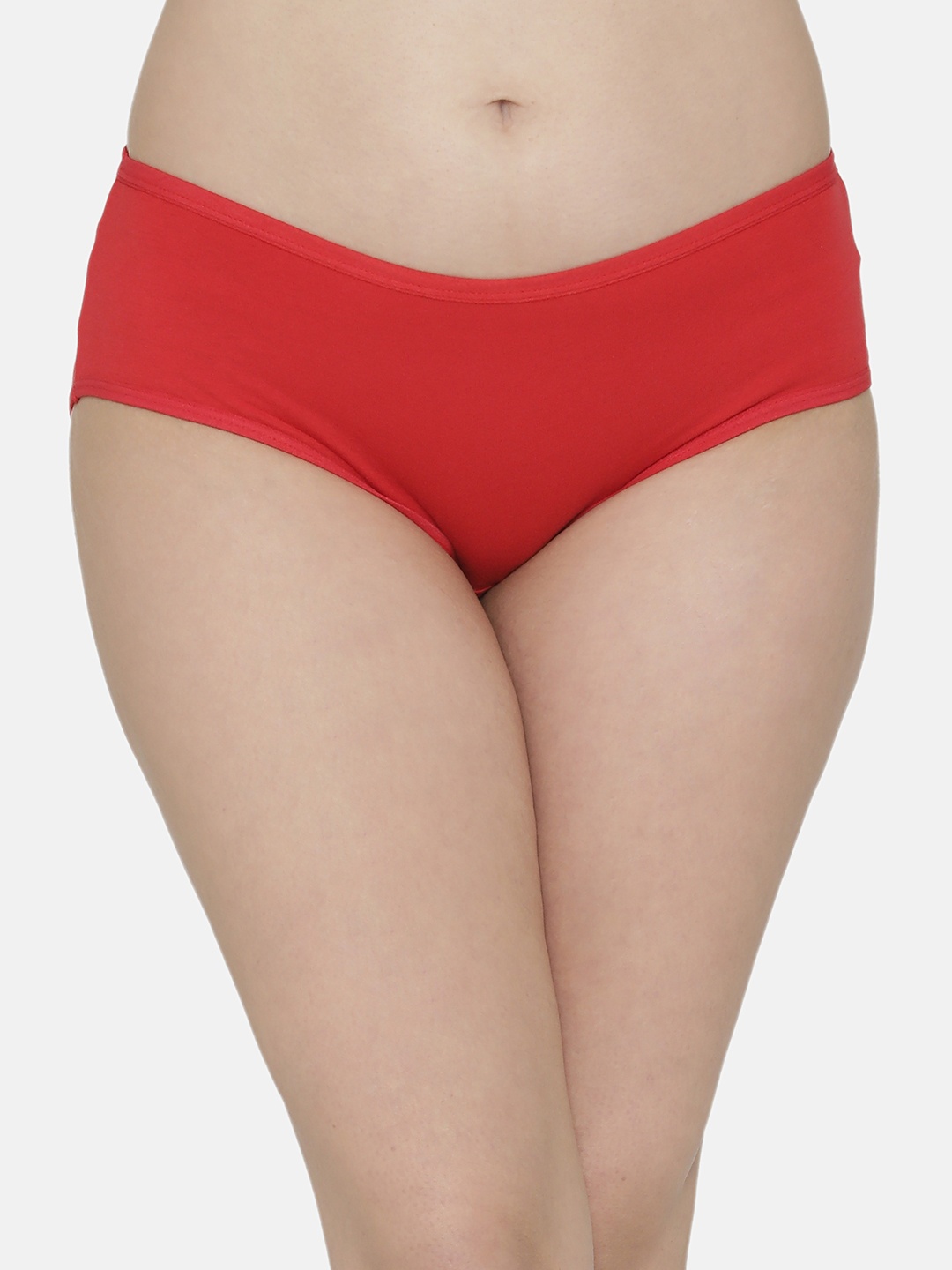 

Clovia Women Red Solid Mid-Rise Hipster Briefs PN2999P04XL