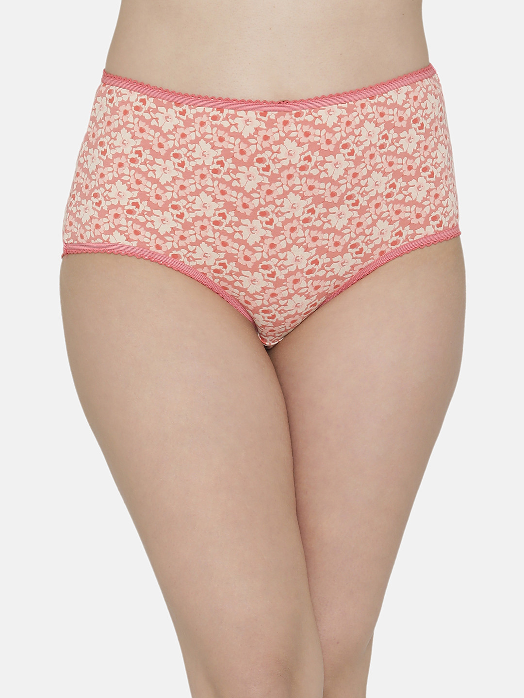 

Clovia Women Coral & Cream Printed Hipster Briefs PN2933P16