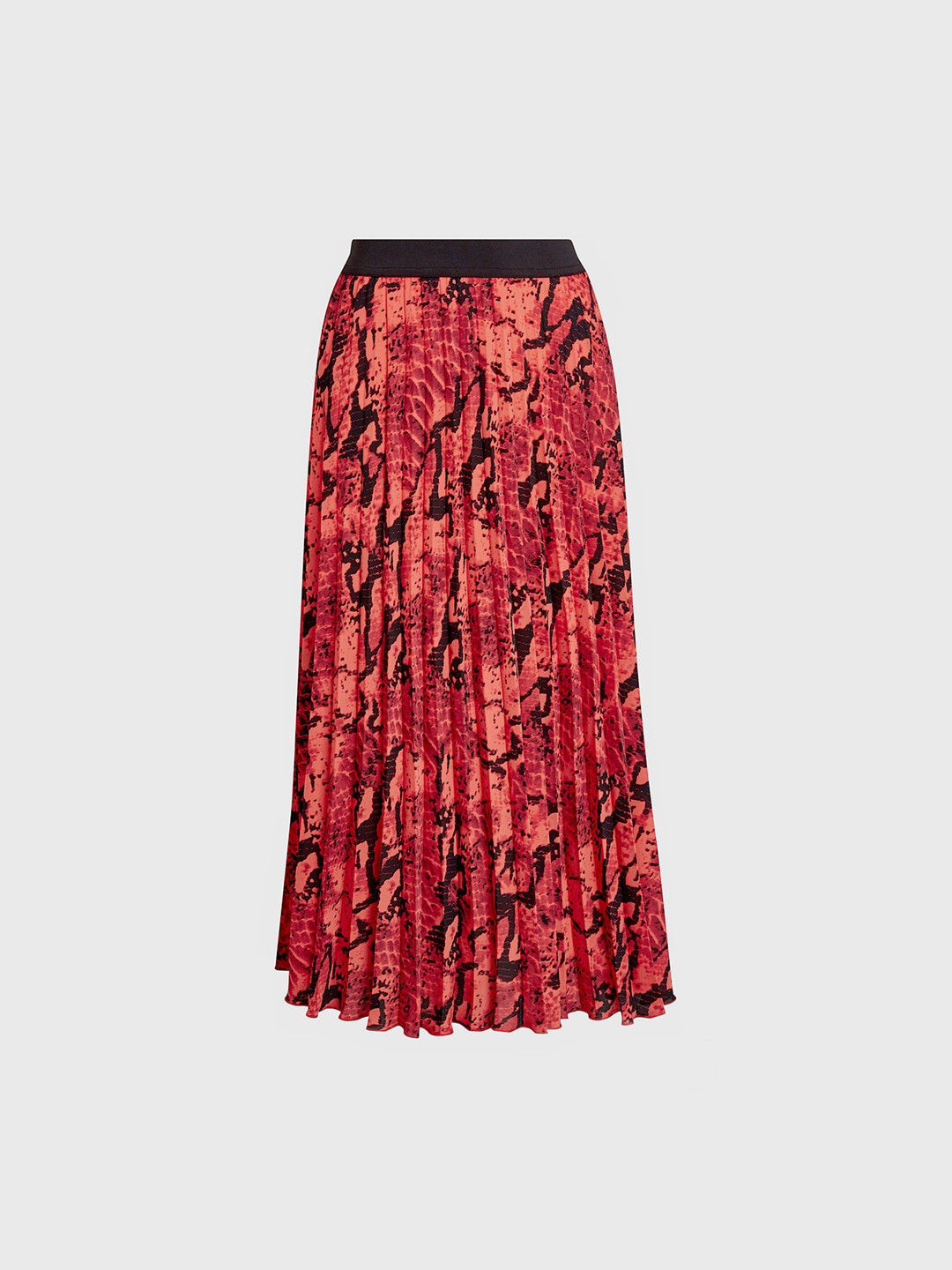 

NEXT Women Red & Black Printed Accordion Pleated Flared Skirt