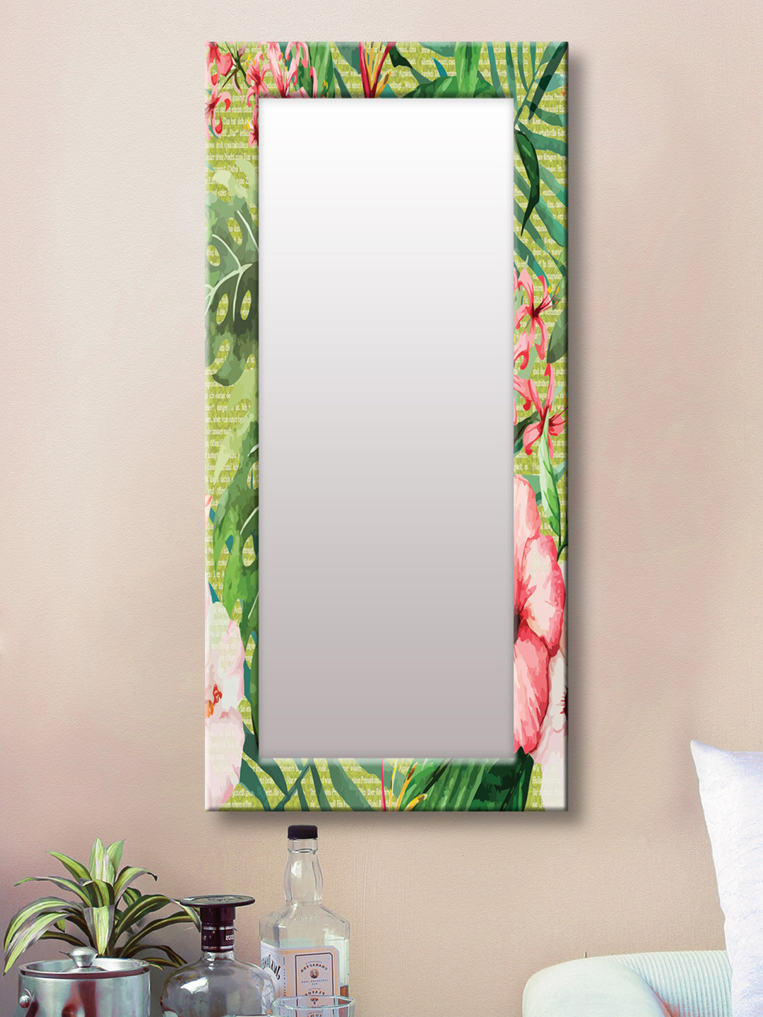 

999Store Green Framed Wall Mirror