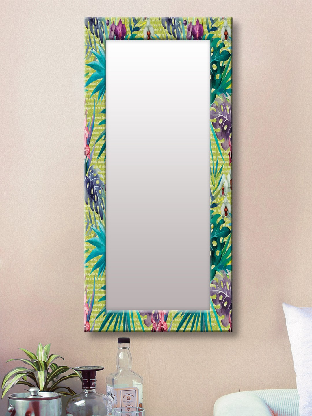 

999Store Multicoloured Framed Wall Mirror, Multi