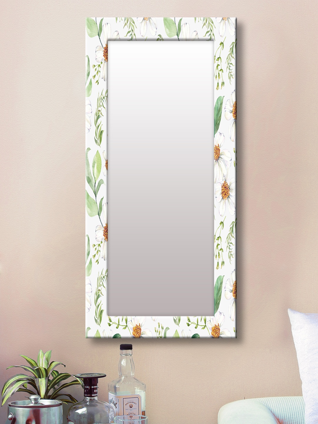 

999Store White Framed Wall Mirror