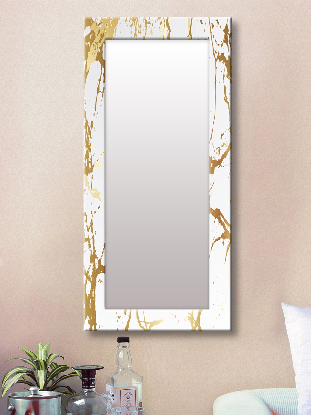 

999Store White Framed Wall Mirror