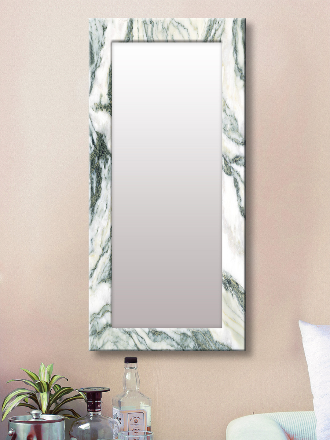 

999Store White Framed Wall Mirror