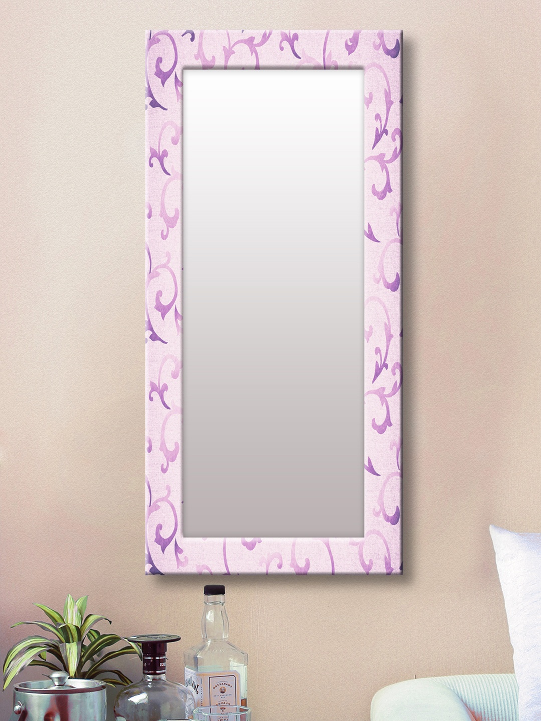 

999Store Purple Framed Wall Mirror