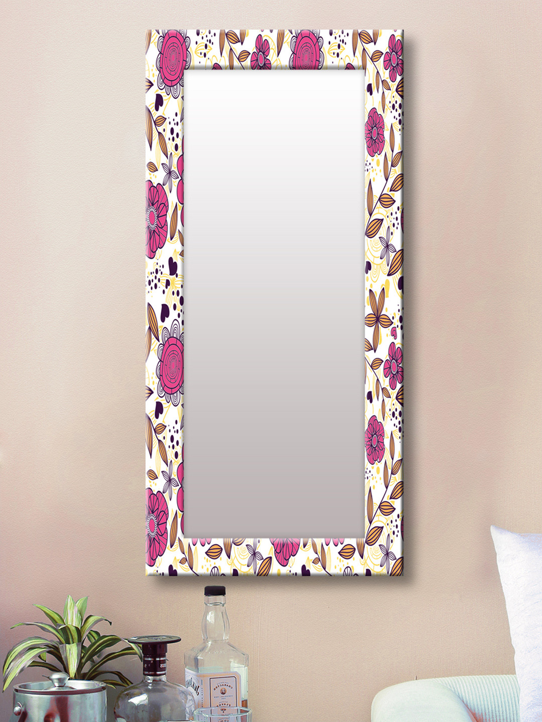 

999Store White Framed Wall Mirror