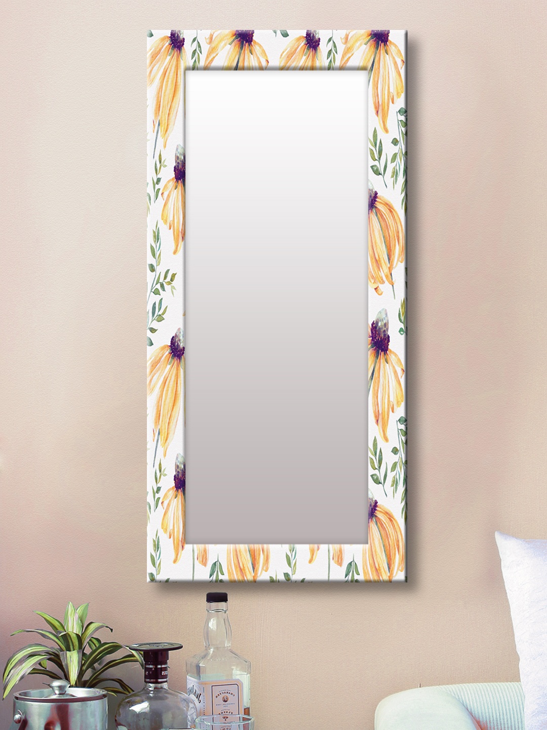 

999Store Multicoloured Framed Wall Mirror, Multi