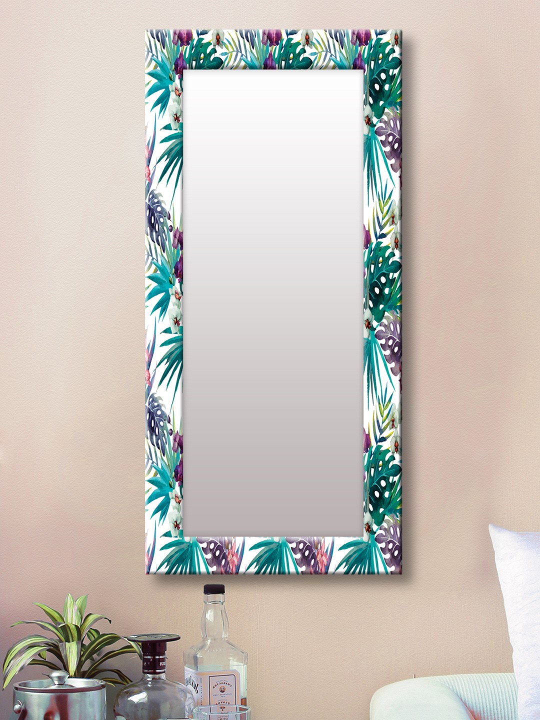 

999Store Multicoloured Framed Wall Mirror, Multi