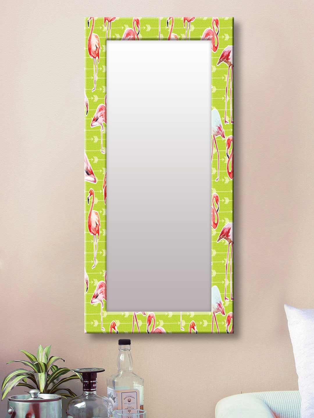 

999Store Green Framed Wall Mirror