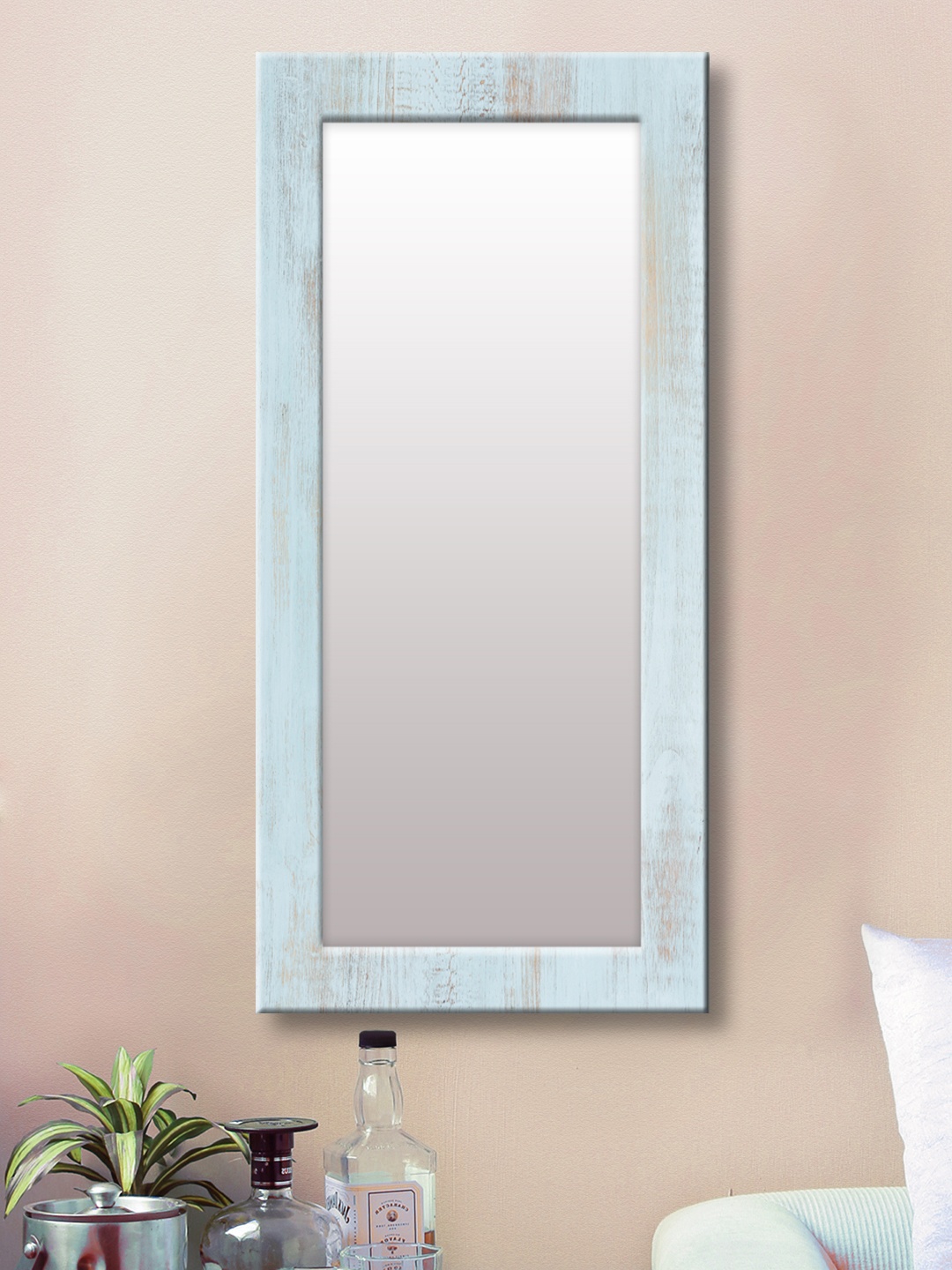 

999Store Grey Framed Wall Mirror