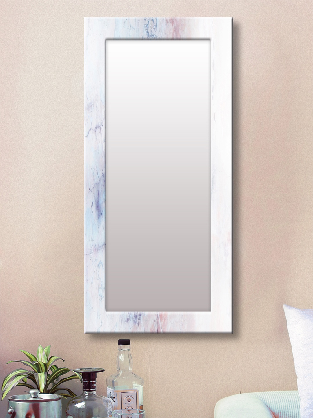 

999Store White Framed Wall Mirror