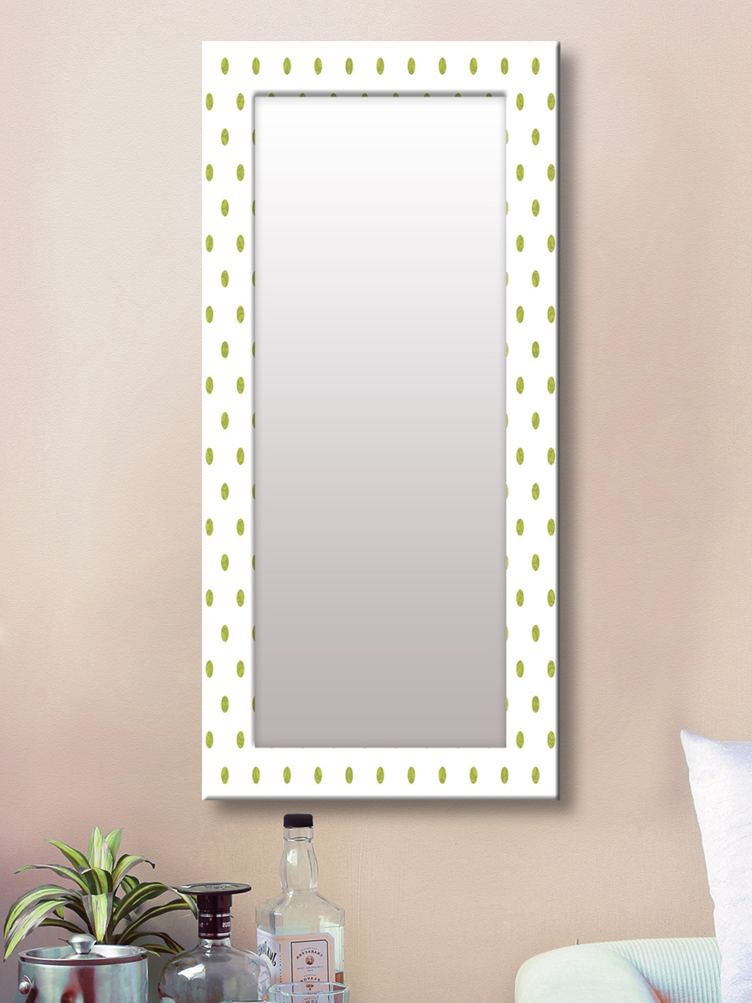 

999Store White Framed Wall Mirror