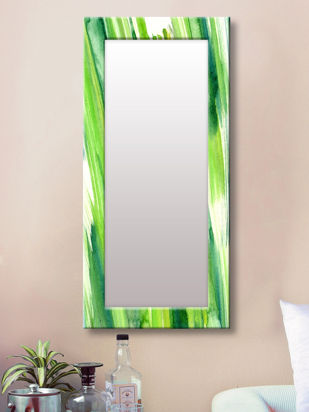 

999Store Green Framed Wall Mirror