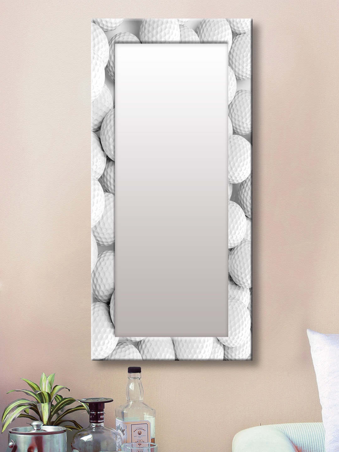 

999Store White Framed Wall Mirror