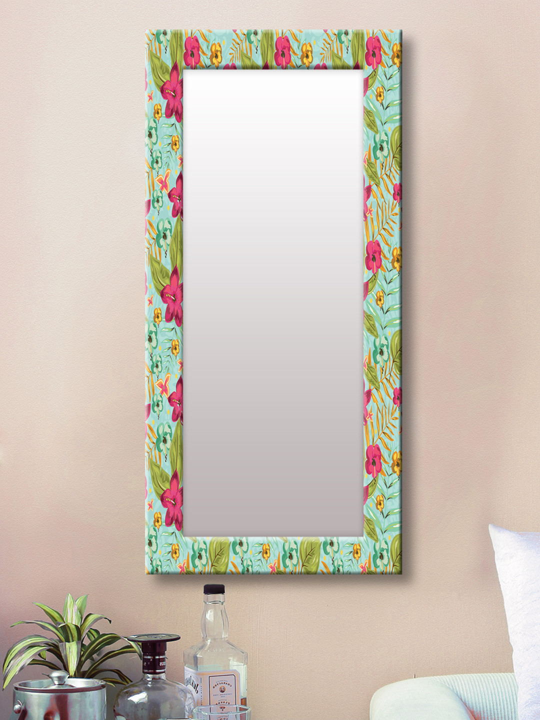 

999Store Green Framed Wall Mirror