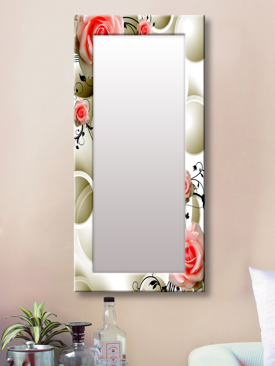 

999Store White Framed Wall Mirror