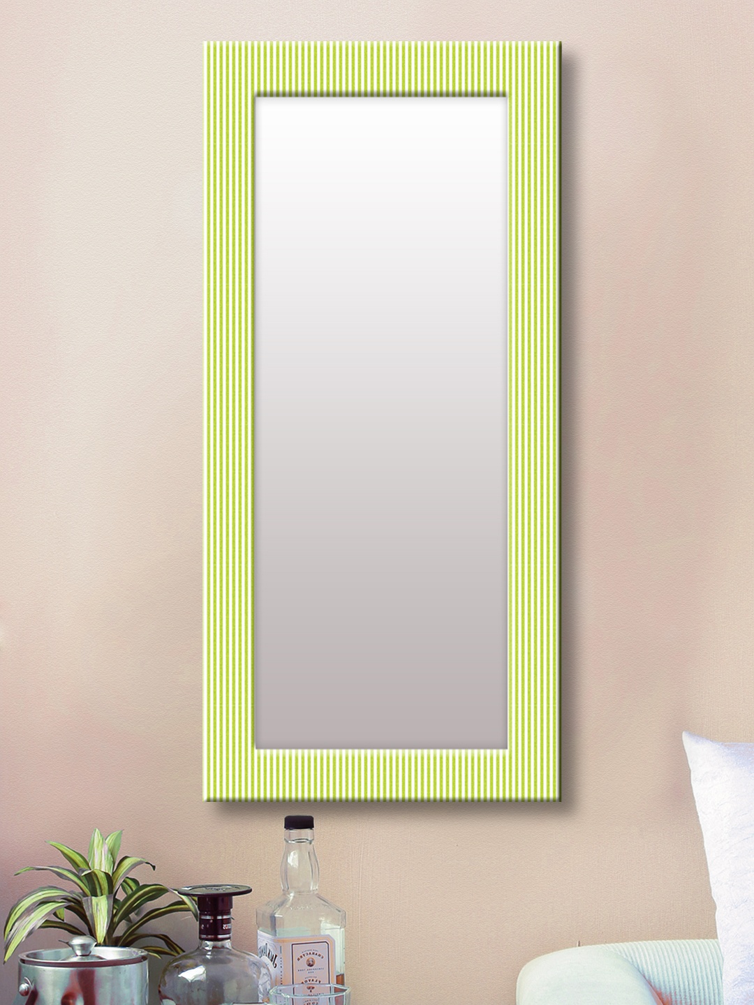 

999Store Green Framed Wall Mirror