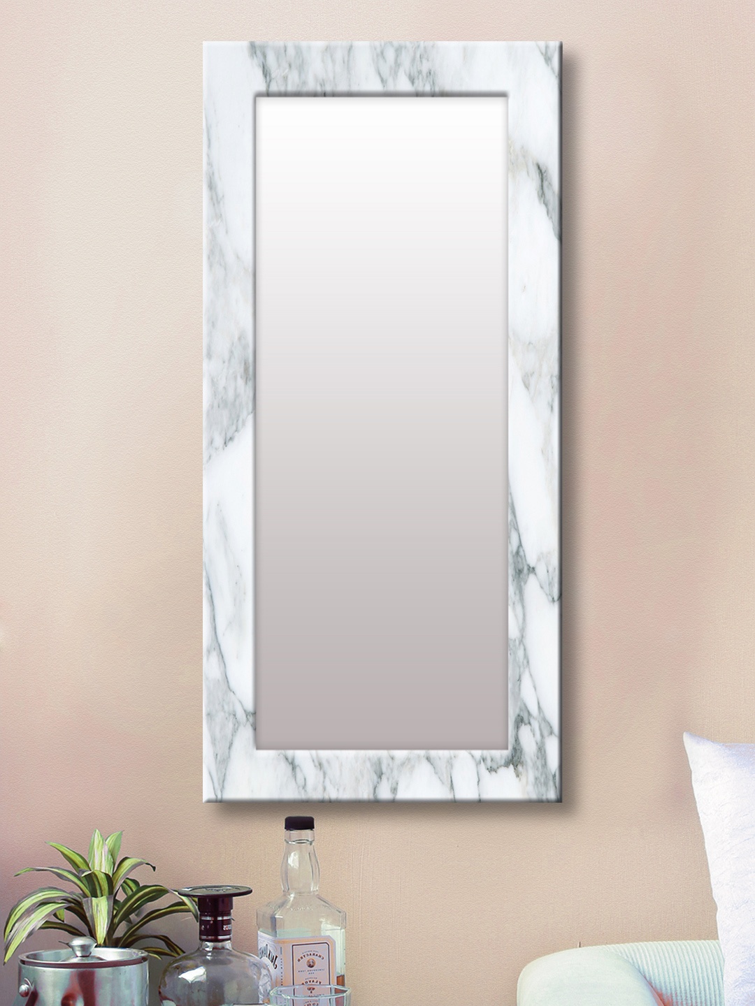 

999Store White Framed Wall Mirror