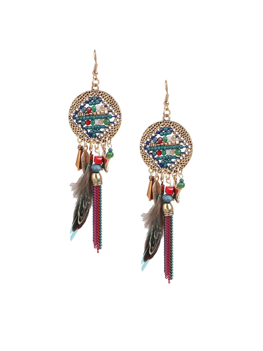 

Mali Fionna Multicoloured Contemporary Drop Earrings, Multi