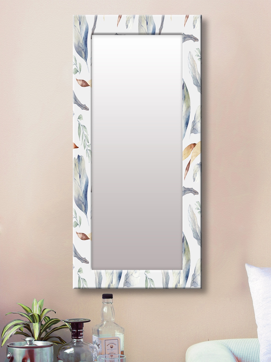

999Store White Framed Wall Mirror