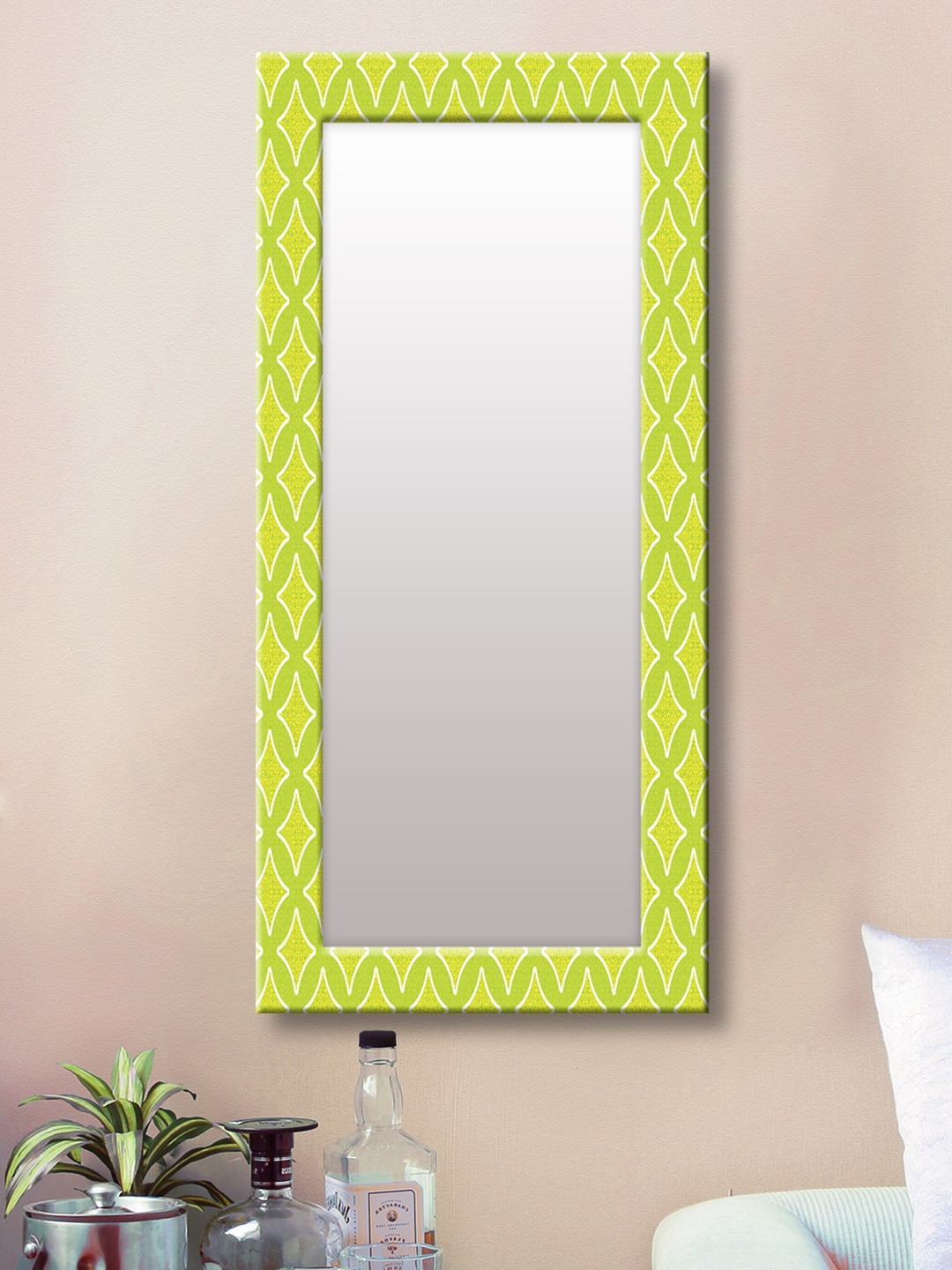 

999Store Green Framed Wall Mirror