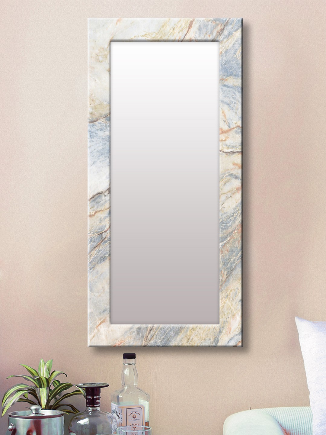 

999Store White Framed Wall Mirror
