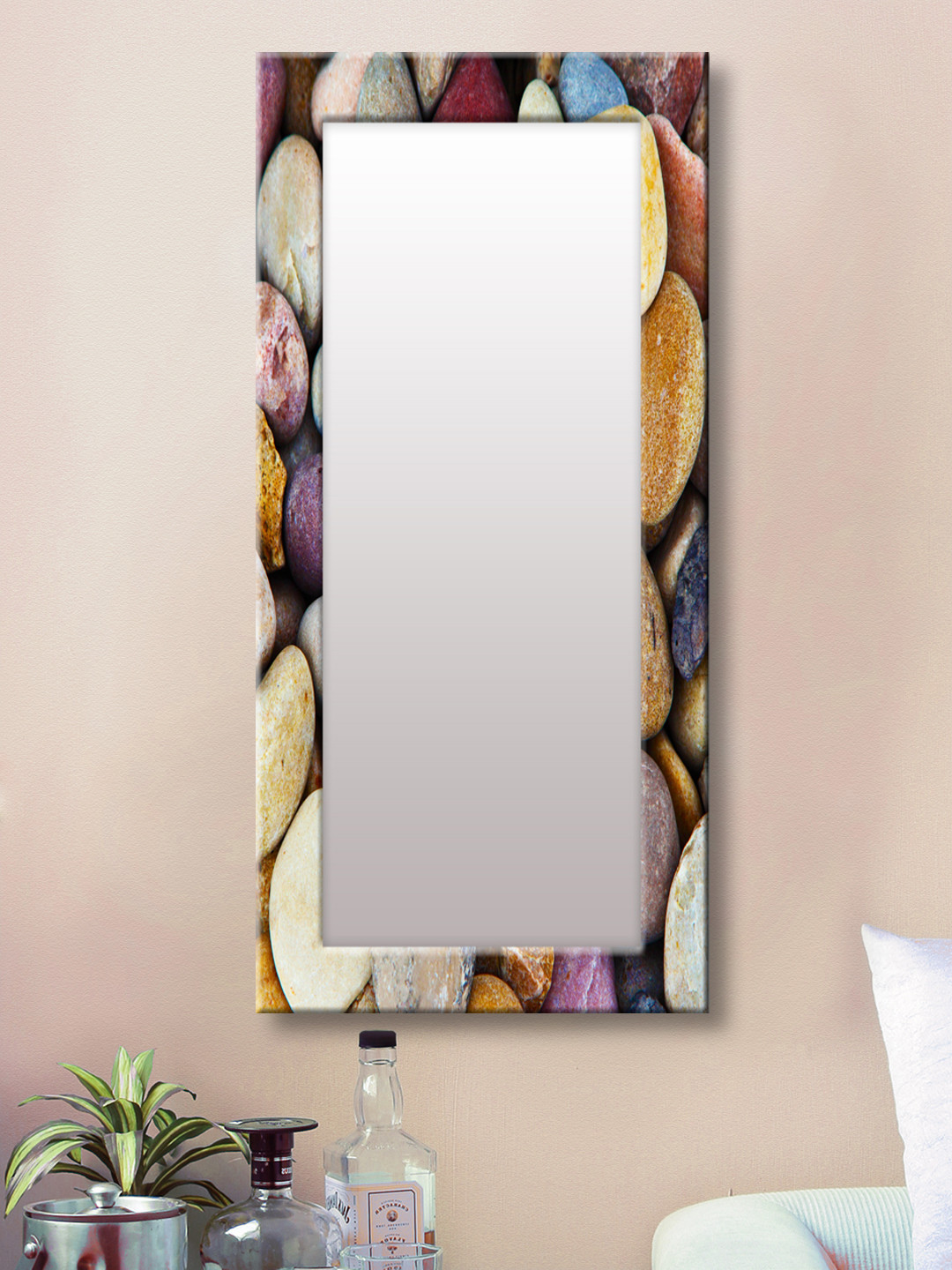 

999Store Multicoloured Framed Wall Mirror, Multi