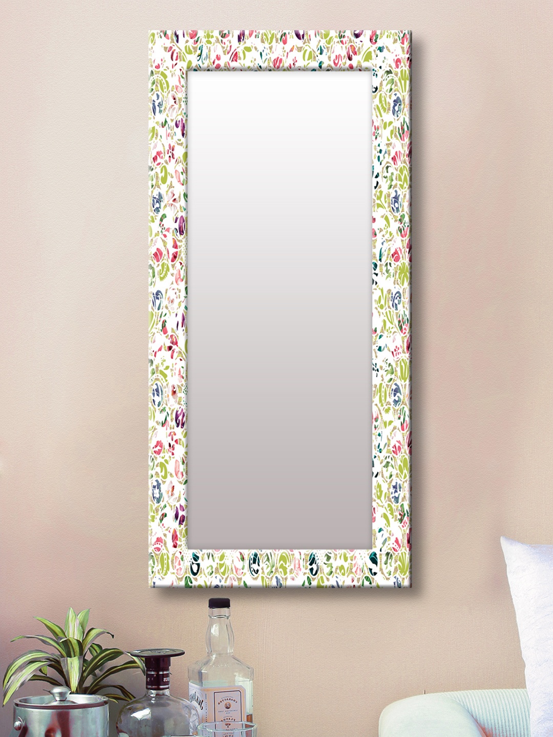 

999Store Multicoloured Framed Wall Mirror, Multi