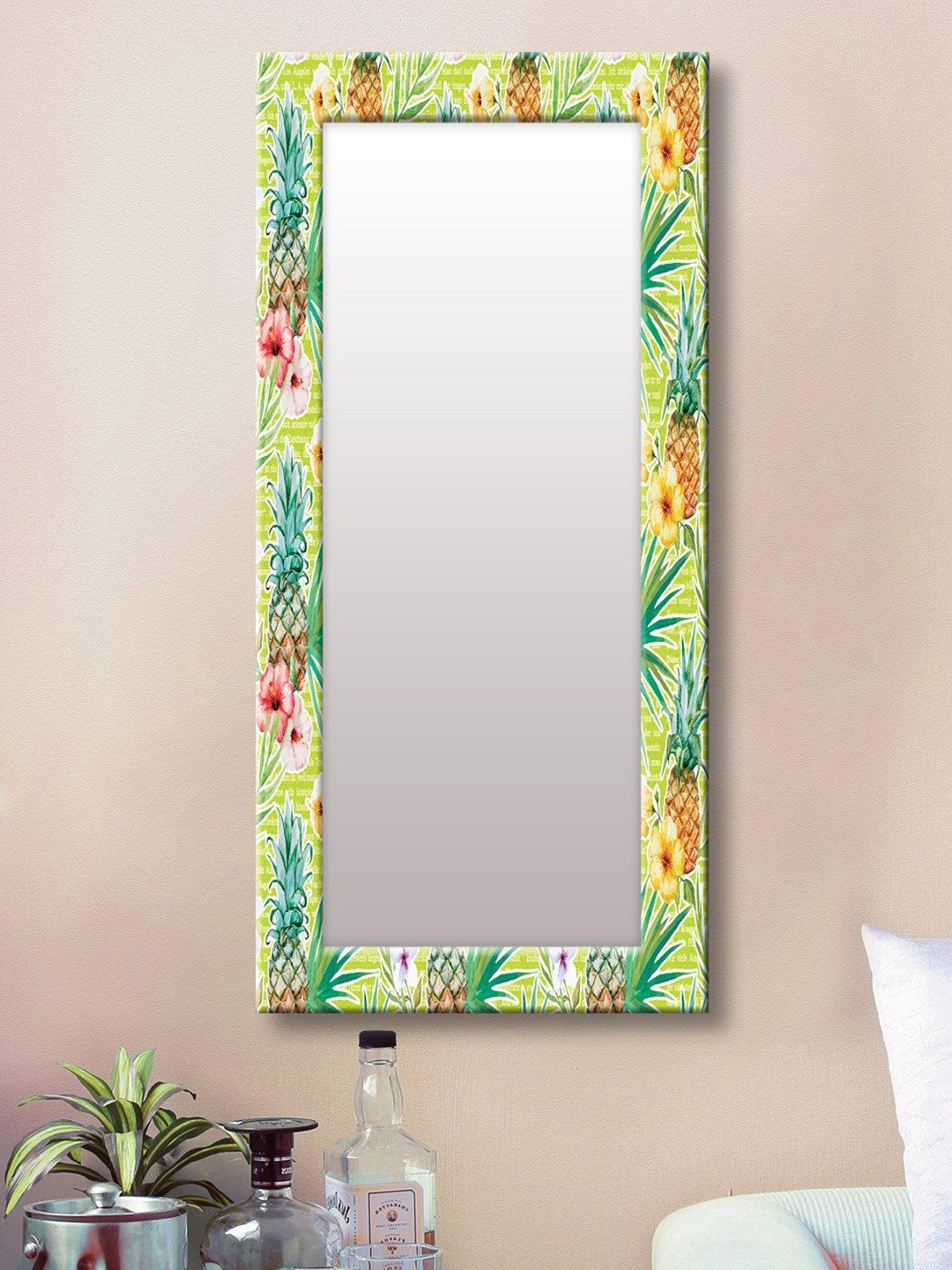 

999Store Green Framed Wall Mirror