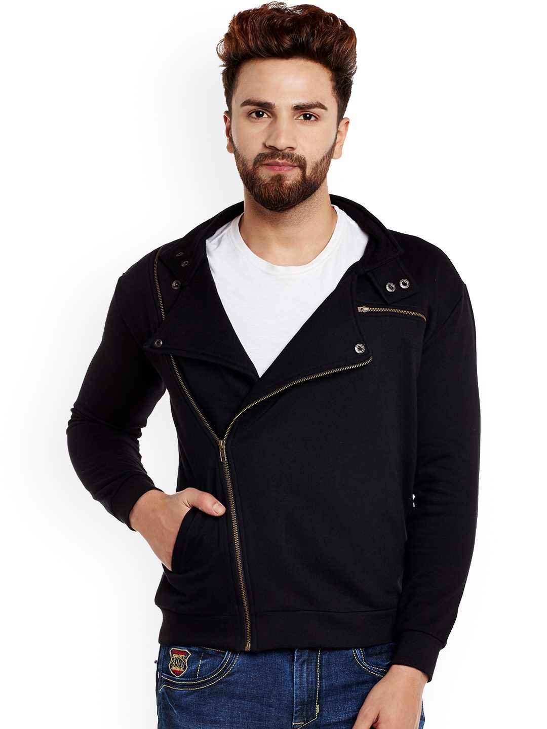 

Hypernation Men Black Solid Bomber