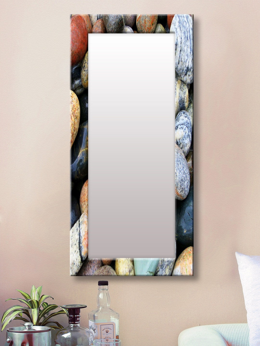 

999Store Multicoloured Framed Wall Mirror, Multi