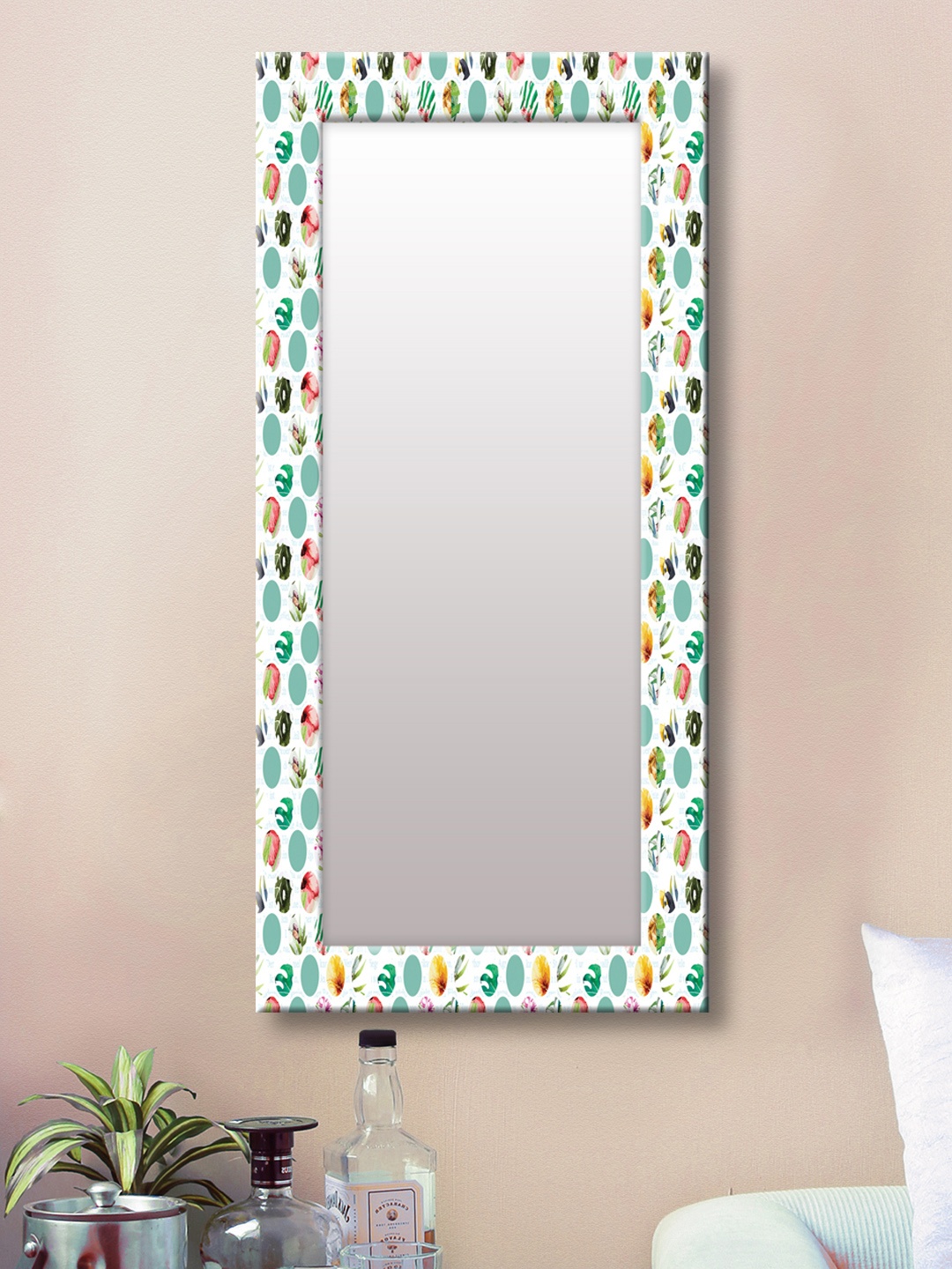 

999Store Multicoloured Framed Wall Mirror, Multi