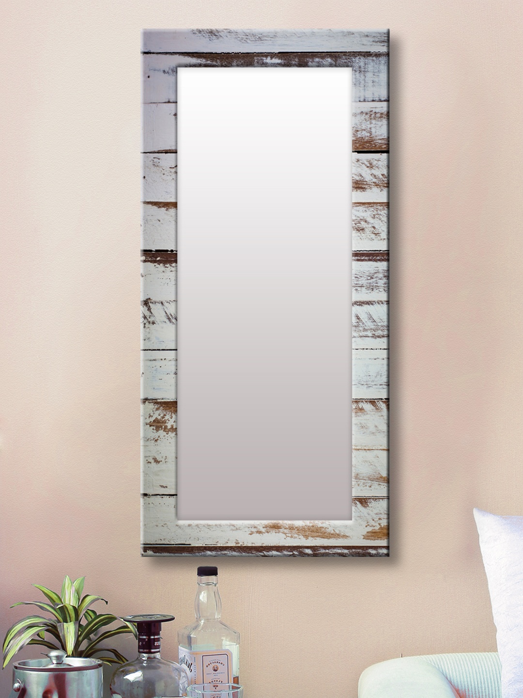 

999Store Grey Framed Wall Mirror