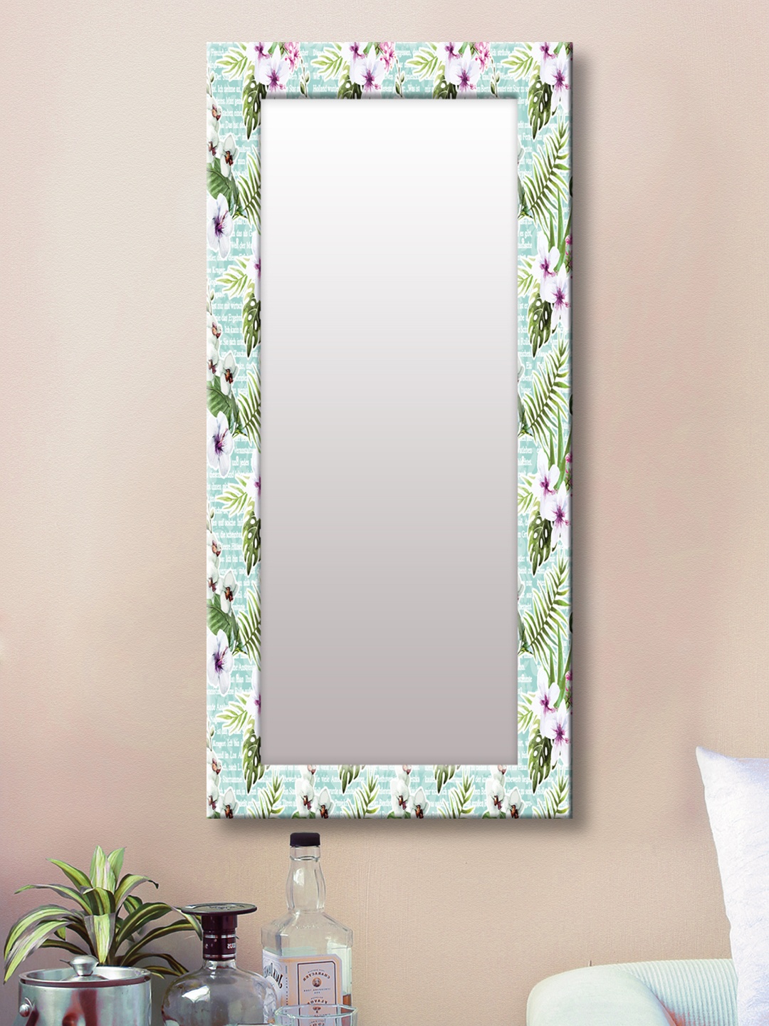 

999Store Multicoloured Framed Wall Mirror, Multi