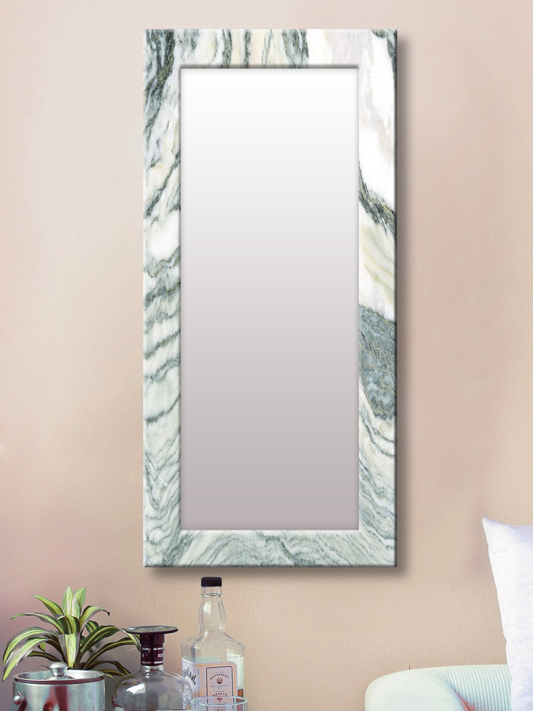 

999Store White Framed Wall Mirror