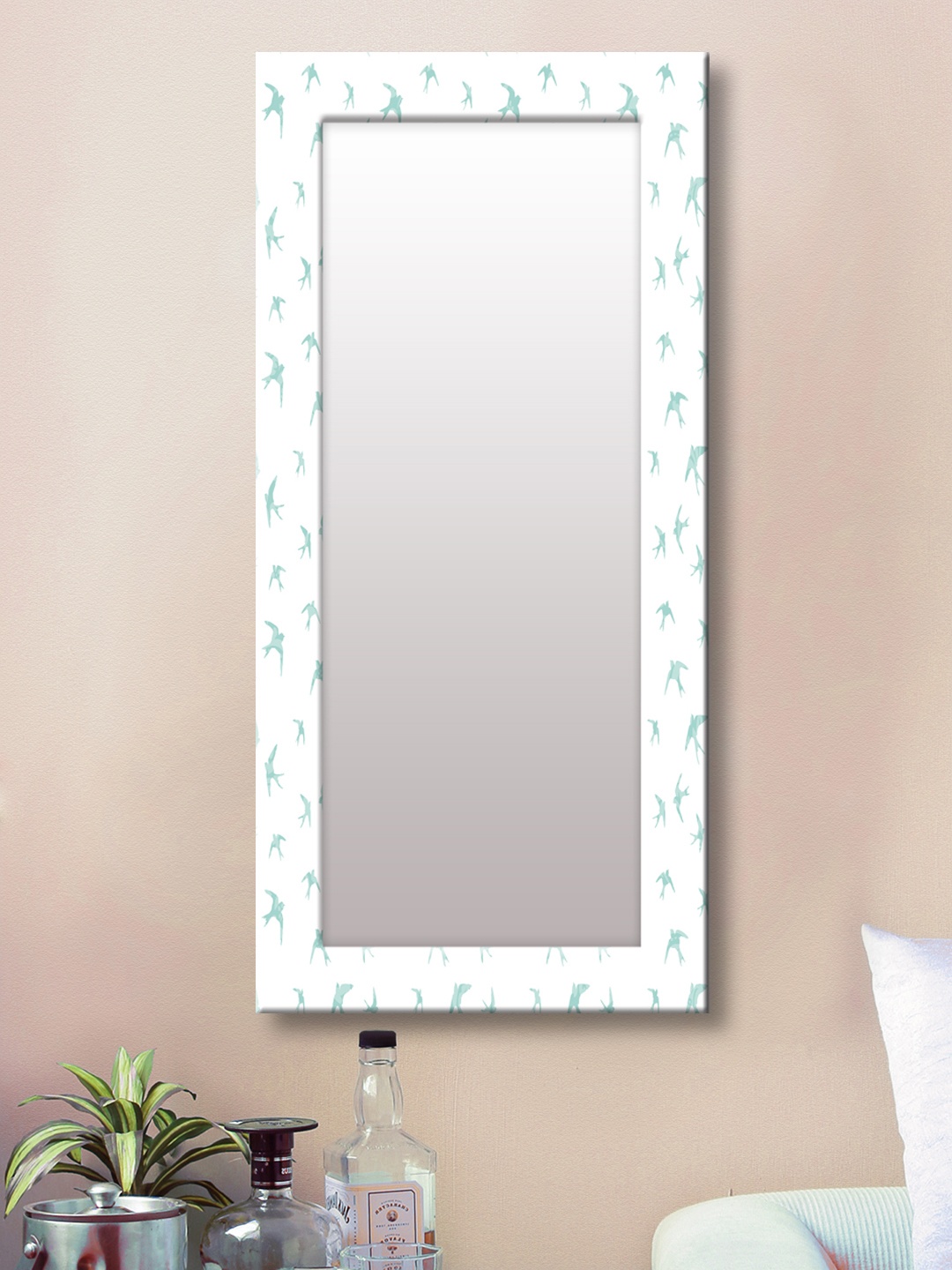 

999Store White Framed Wall Mirror