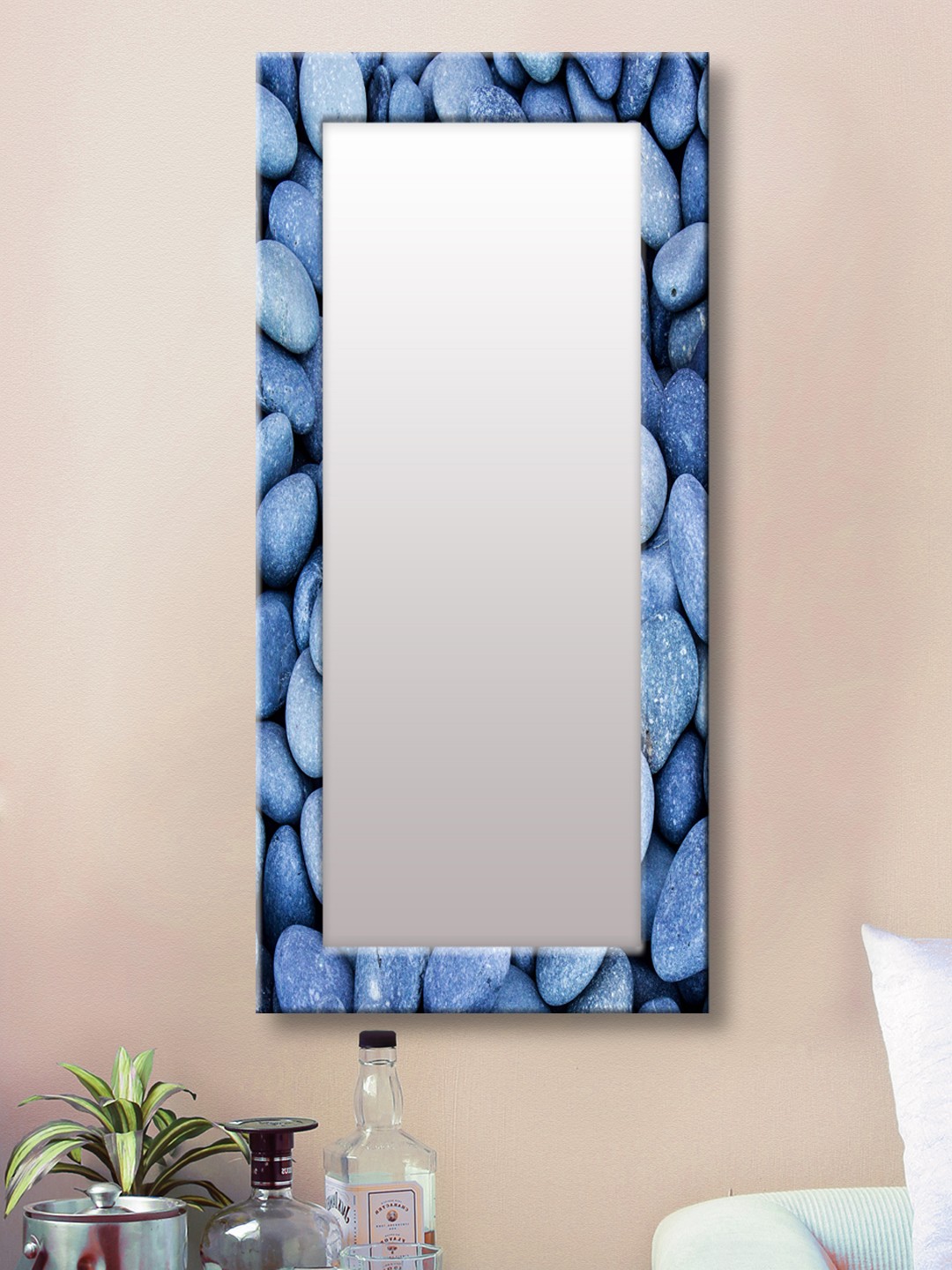

999Store Purple Framed Wall Mirror