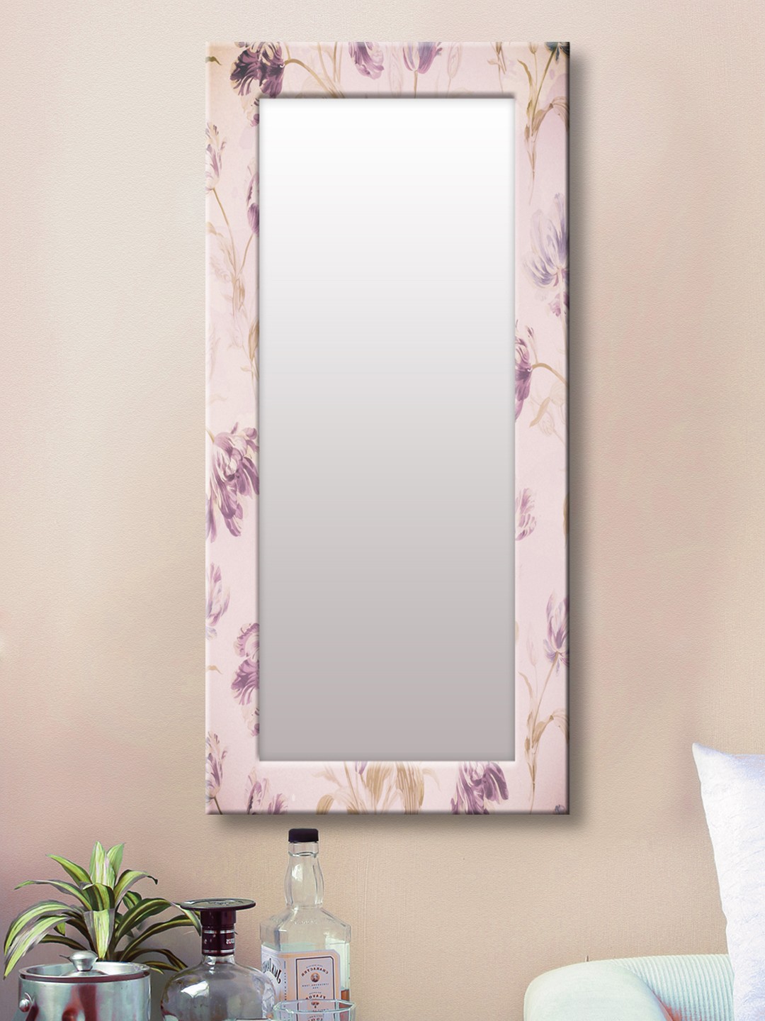 

999Store Purple Framed Wall Mirror