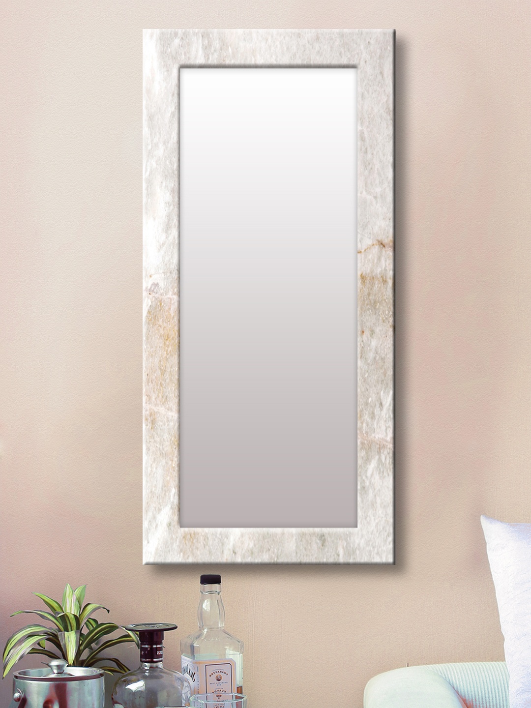 

999Store White Framed Wall Mirror