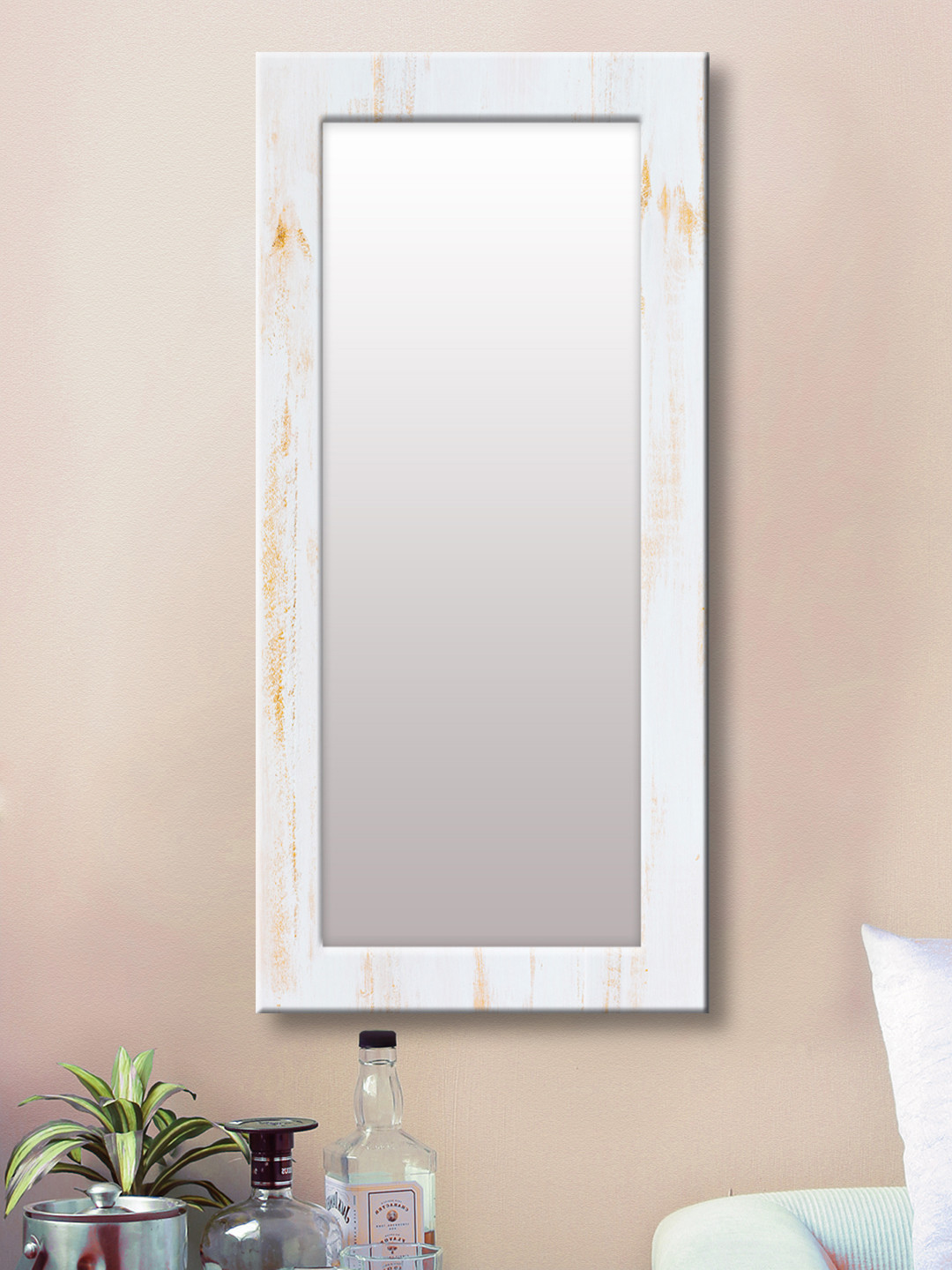 

999Store White Framed Wall Mirror