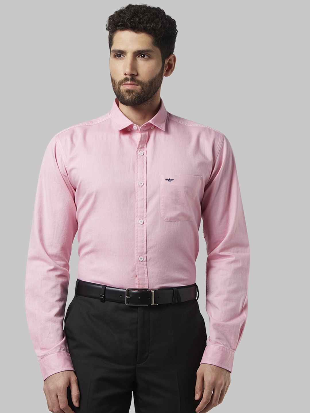

Park Avenue Men Pink Slim Fit Solid Formal Shirt