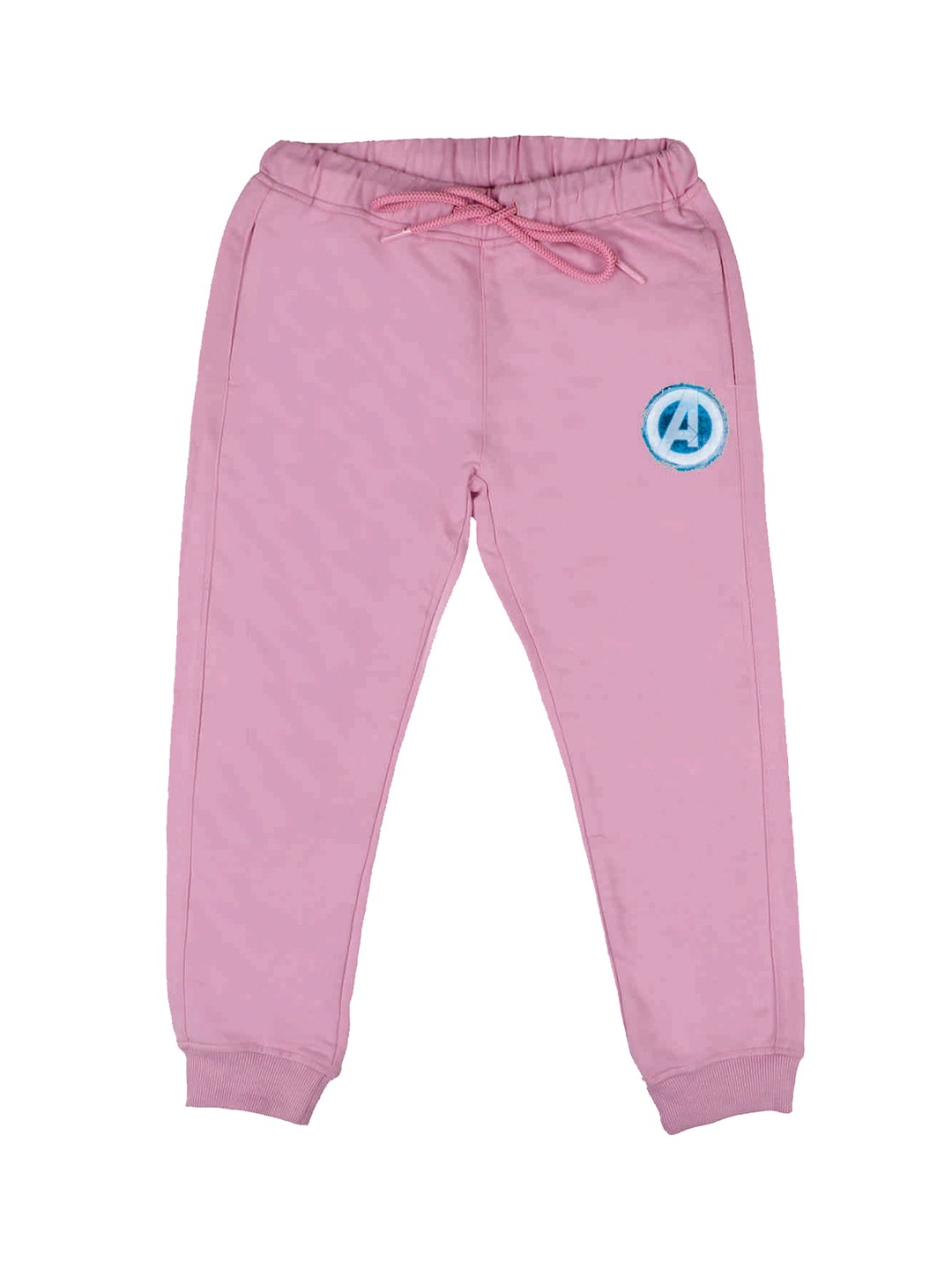 

Marvel by Wear Your Mind Kids Pink Solid Straight-Fit Joggers